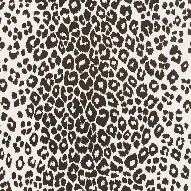 Schumacher Iconic Leopard Graphite 177324 Indoor / Outdoor Prints and Wovens Collection Upholstery Fabric