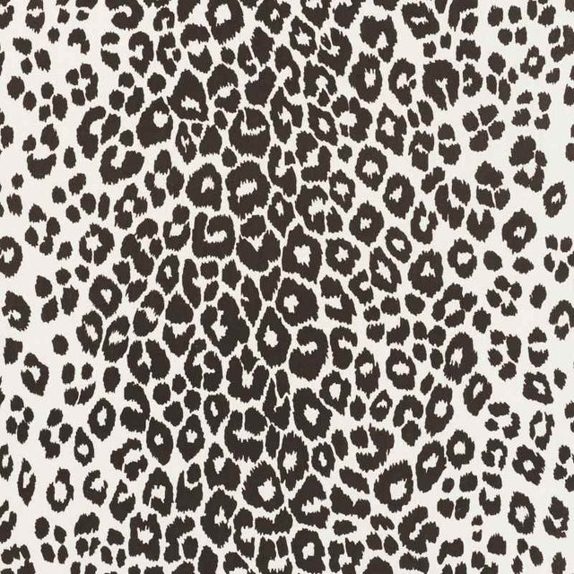 Schumacher Iconic Leopard Graphite 177324 Indoor / Outdoor Prints and Wovens Collection Upholstery Fabric