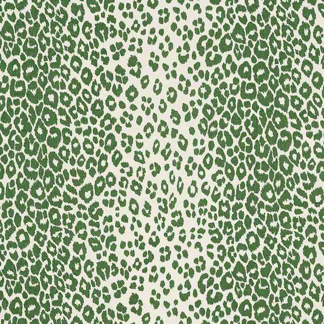 Schumacher Iconic Leopard Green 176452 Schumacher Classics Collection Indoor Upholstery Fabric