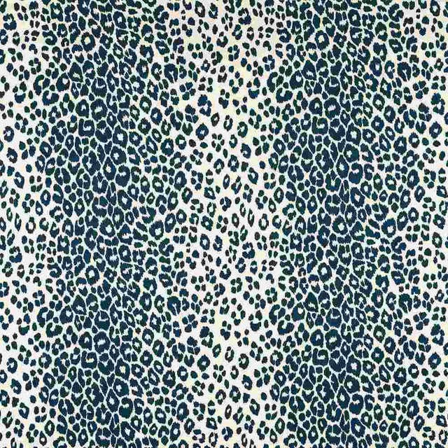 Schumacher Iconic Leopard Ink 175720 Schumacher Classics Collection Indoor Upholstery Fabric