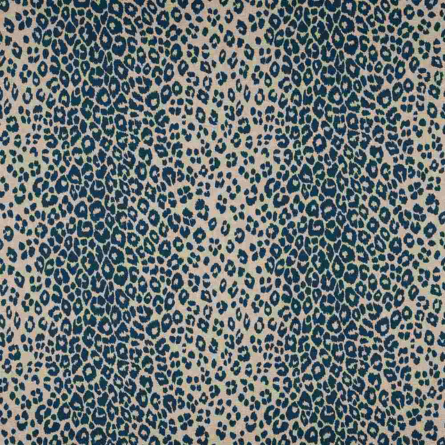 Schumacher Iconic Leopard Ink / Natural 175724 Schumacher Classics Collection Indoor Upholstery Fabric