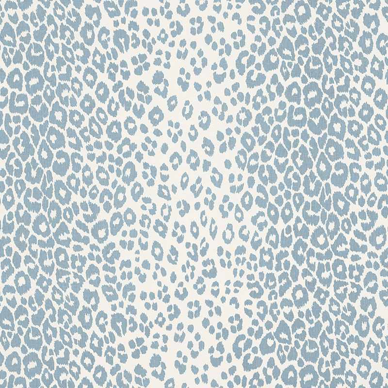 Schumacher Iconic Leopard Sky 176453 Schumacher Classics Collection Indoor Upholstery Fabric