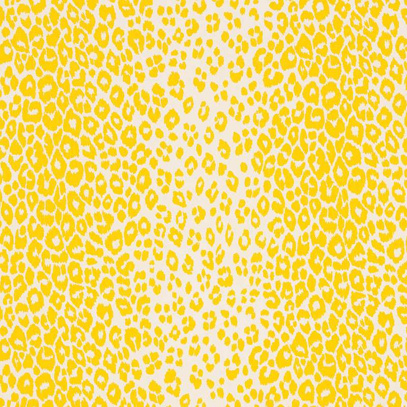 Schumacher Iconic Leopard Yellow 176451 Schumacher Classics Collection Indoor Upholstery Fabric