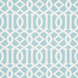 Schumacher Imperial Trellis Aqua 73161 Indoor / Outdoor Prints and Wovens Collection Upholstery Fabric