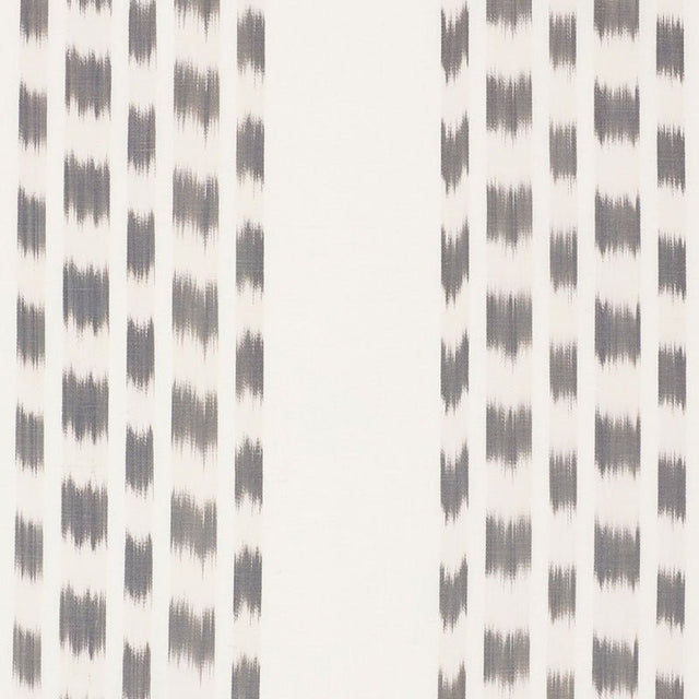 Schumacher Izmir Stripe Grey 69473 Ikat Collection Indoor Upholstery Fabric