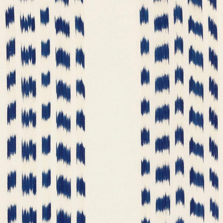 Schumacher Izmir Stripe Indigo 69471 Ikat Collection Indoor Upholstery Fabric