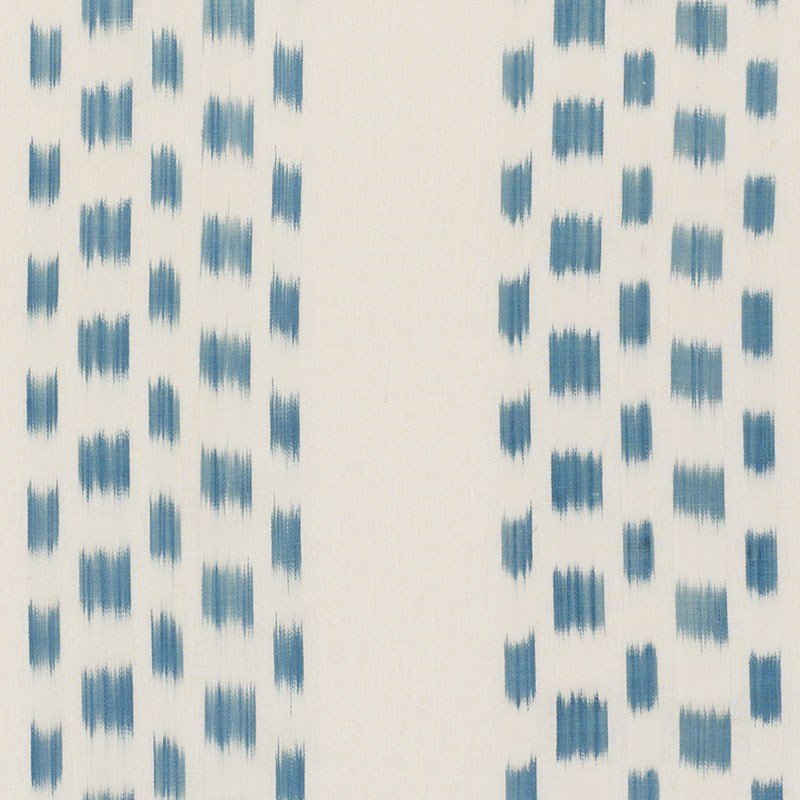 Schumacher Izmir Stripe Sky 69472 Ikat Collection Indoor Upholstery Fabric
