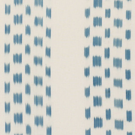 Schumacher Izmir Stripe Sky 69472 Ikat Collection Indoor Upholstery Fabric