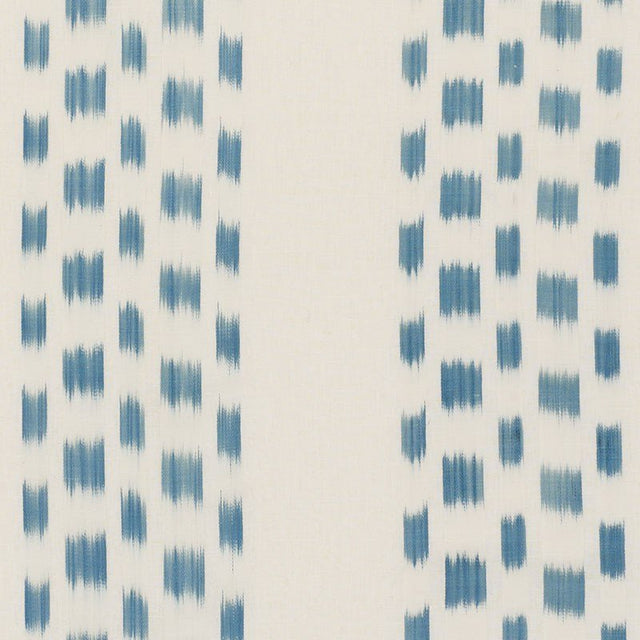 Schumacher Izmir Stripe Sky 69472 Ikat Collection Indoor Upholstery Fabric