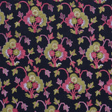 Schumacher Jennie Velvet Midnight and Magenta 77740 Cut and Patterned Velvets Collection Indoor Upholstery Fabric