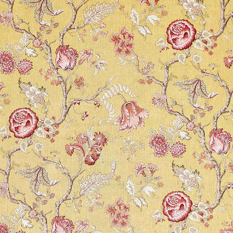 Schumacher Josephine Ochre 179650 Schumacher Classics Collection Indoor Upholstery Fabric