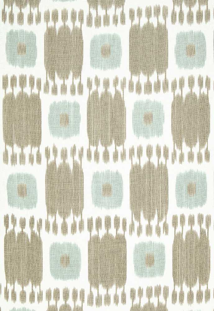 Schumacher Kandira Greige 174401 Ikat Collection Indoor Upholstery Fabric