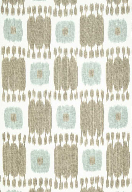 Schumacher Kandira Greige 174401 Ikat Collection Indoor Upholstery Fabric