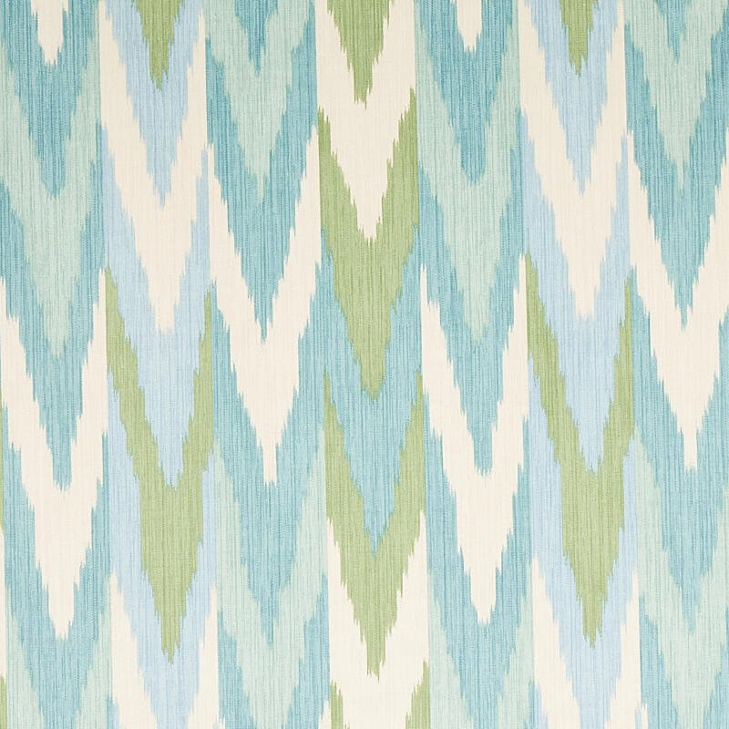Schumacher Kashgar Velvet Ikat Mineral and Leaf 176103 Cut and Patterned Velvets Collection Indoor Upholstery Fabric