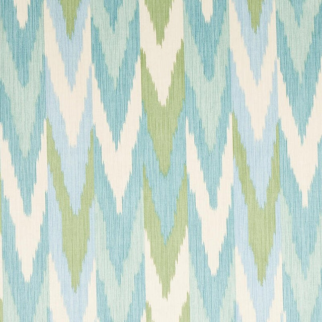 Schumacher Kashgar Velvet Ikat Mineral and Leaf 176103 Cut and Patterned Velvets Collection Indoor Upholstery Fabric