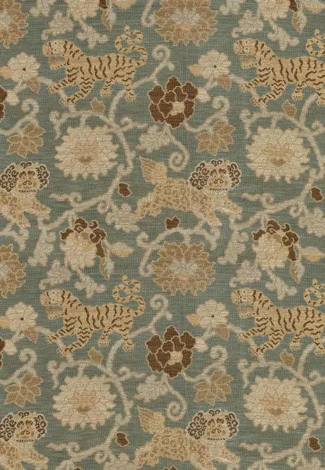 Schumacher Khotan Weave Mineral 62681 Schumacher Classics Collection Indoor Upholstery Fabric