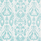 Schumacher Kiva Embroidered Ikat Sky 69481 Ikat Collection Indoor Upholstery Fabric
