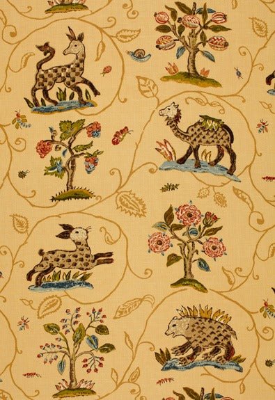 Schumacher La Menagerie Marigold 172761 Schumacher Classics Collection Indoor Upholstery Fabric