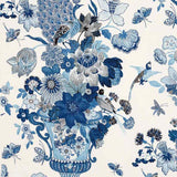 Schumacher Lansdale Bouquet Porcelain 173073 Schumacher Classics Collection Indoor Upholstery Fabric