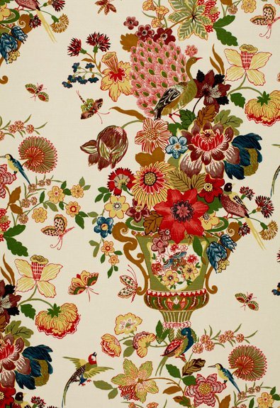 Schumacher Lansdale Bouquet Spring 173070 Schumacher Classics Collection Indoor Upholstery Fabric