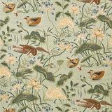 Schumacher Lotus Garden Aqua 172938 Schumacher Classics Collection Indoor Upholstery Fabric
