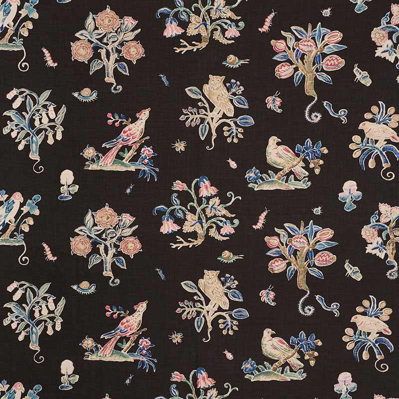 Schumacher Magical Menagerie Black 176750 Schumacher Classics Collection Indoor Upholstery Fabric