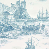 Schumacher Marine Toile Delft 176160 Schumacher Classics Collection Indoor Upholstery Fabric