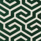 Schumacher Ming Fret Velvet Emerald 73103 Cut and Patterned Velvets Collection Indoor Upholstery Fabric