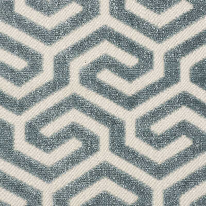 Schumacher Ming Fret Velvet Mineral 73100 Cut and Patterned Velvets Collection Indoor Upholstery Fabric