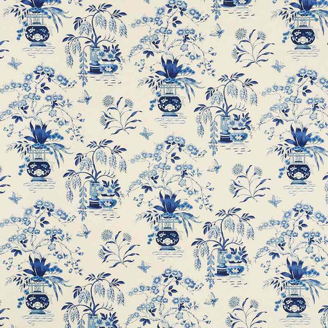 Schumacher Ming Vase Porcelain 176733 Schumacher Classics Collection Indoor Upholstery Fabric