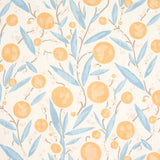 Schumacher Mirabelle Yellow And Sky 180060 Schumacher Classics Collection Indoor Upholstery Fabric