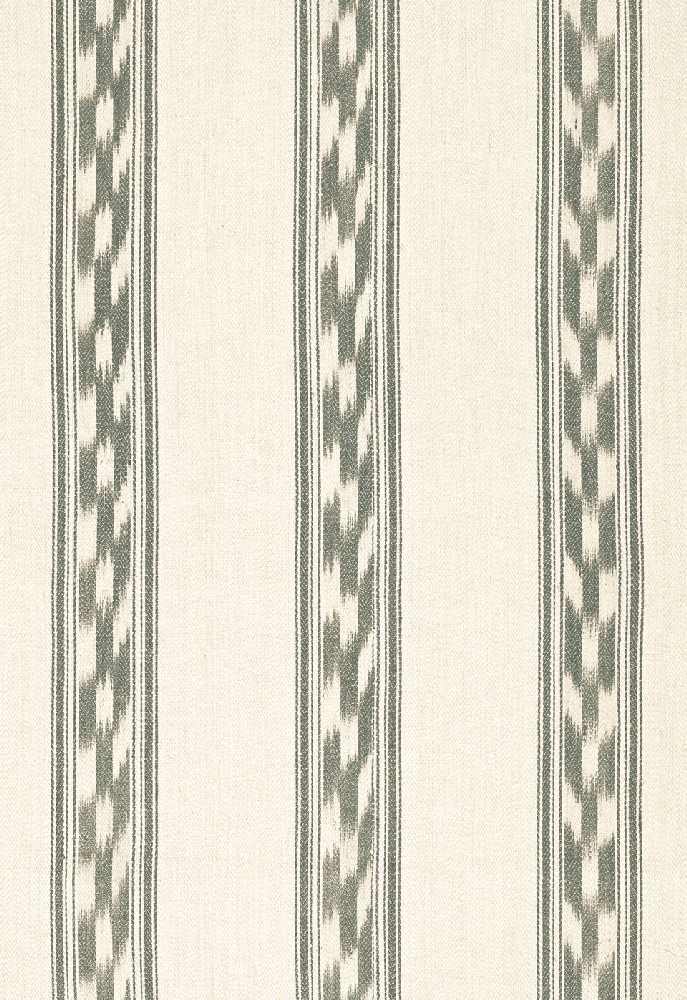 Schumacher Mojave Ikat Stripe Slate 67512 Ikat Collection Indoor Upholstery Fabric