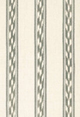 Schumacher Mojave Ikat Stripe Slate 67512 Ikat Collection Indoor Upholstery Fabric