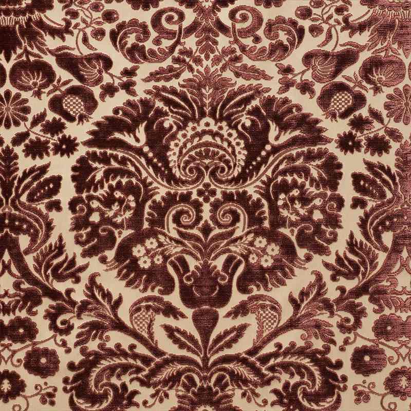 Schumacher Morimont Velvet Rosewood 74072 Cut and Patterned Velvets Collection Indoor Upholstery Fabric