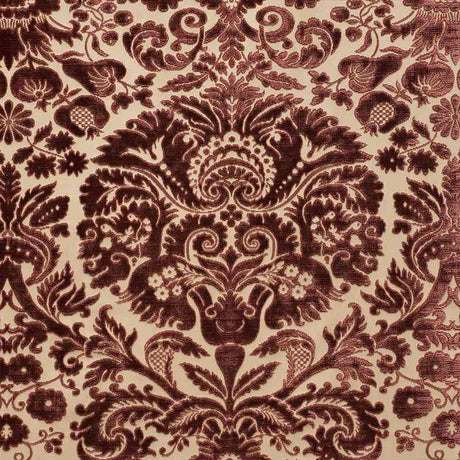 Schumacher Morimont Velvet Rosewood 74072 Cut and Patterned Velvets Collection Indoor Upholstery Fabric