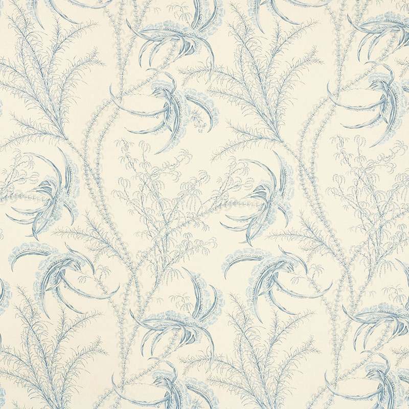 Schumacher Ocean Toile Delft 176990 Schumacher Classics Collection Indoor Upholstery Fabric