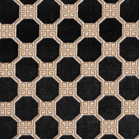 Schumacher Octavia Velvet Onyx 72795 Cut and Patterned Velvets Collection Indoor Upholstery Fabric
