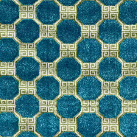 Schumacher Octavia Velvet Peacock 72794 Cut and Patterned Velvets Collection Indoor Upholstery Fabric