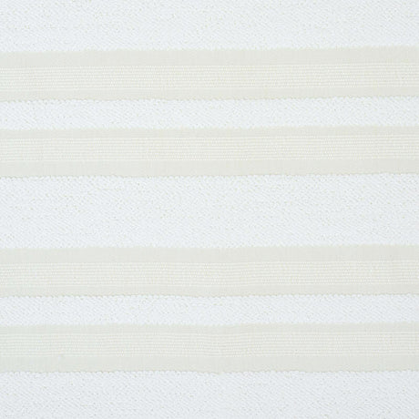 Schumacher Ohara Stripe  Ivory 78491 Indoor / Outdoor Prints and Wovens Collection Upholstery Fabric