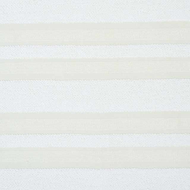 Schumacher Ohara Stripe  Ivory 78491 Indoor / Outdoor Prints and Wovens Collection Upholstery Fabric