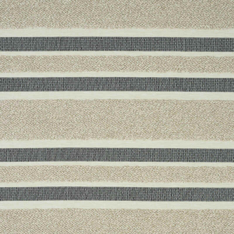 Schumacher Ohara Stripe  Taupe 78492 Indoor / Outdoor Prints and Wovens Collection Upholstery Fabric