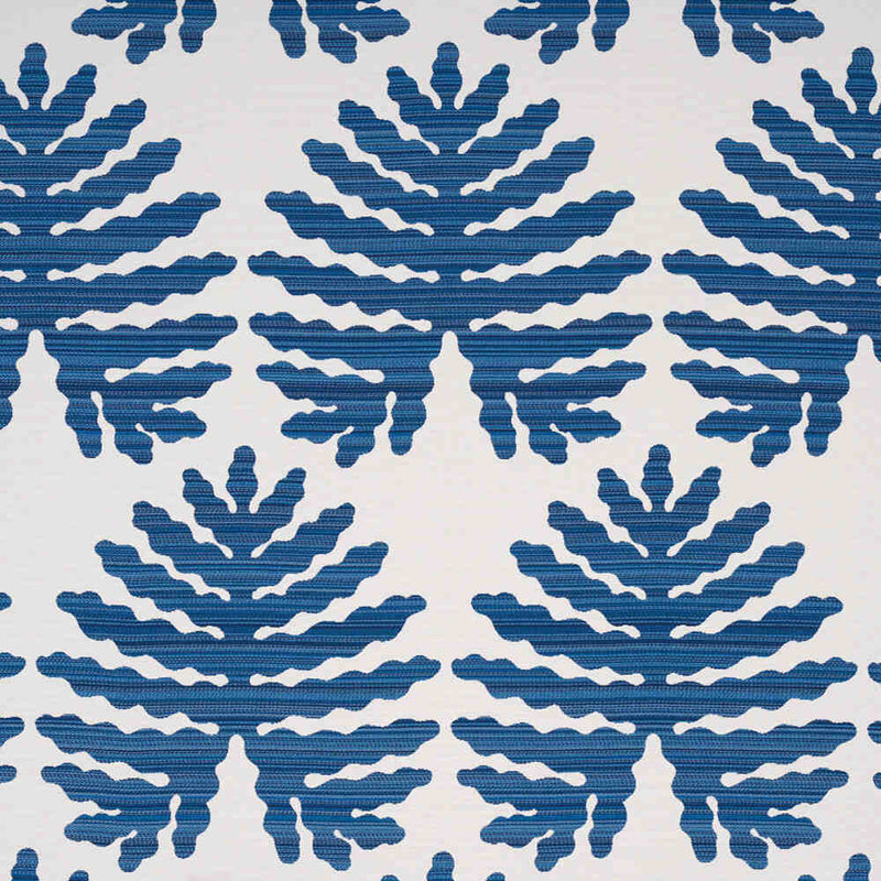 Schumacher Palma Sola Navy 79180 Moon River Collection Upholstery Fabric