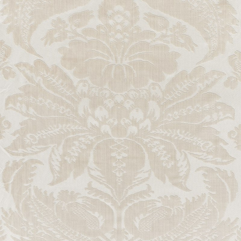 Schumacher Pavia Silk Velvet Platinum 73981 Cut and Patterned Velvets Collection Indoor Upholstery Fabric