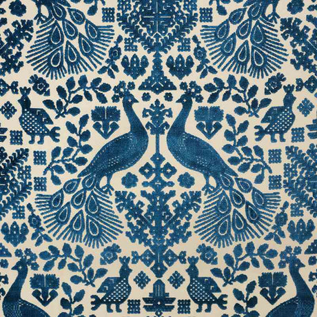 Schumacher Pavone Velvet Peacock 72973 Cut and Patterned Velvets Collection Indoor Upholstery Fabric