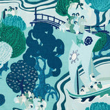 Schumacher Pearl River Sea 173063 Schumacher Classics Collection Indoor Upholstery Fabric