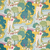 Schumacher Pearl River Yellow 173066 Schumacher Classics Collection Indoor Upholstery Fabric