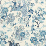 Schumacher Persian Lancers Porcelain 173014 Schumacher Classics Collection Indoor Upholstery Fabric