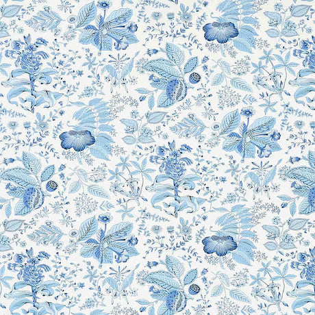 Schumacher Pomegranate Botanical Blue 178124 Schumacher Classics Collection Indoor Upholstery Fabric