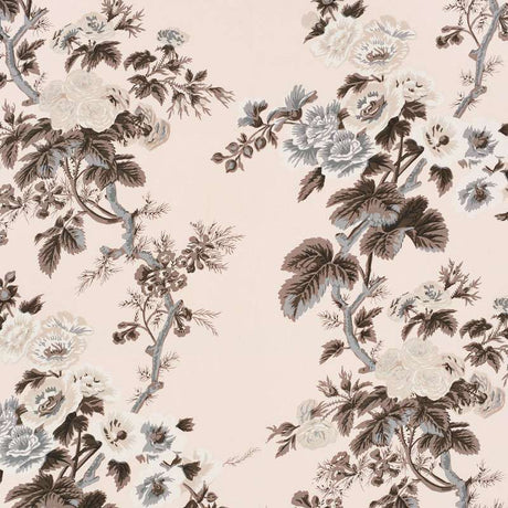 Schumacher Pyne Hollyhock Blush 174454 Schumacher Classics Collection Indoor Upholstery Fabric