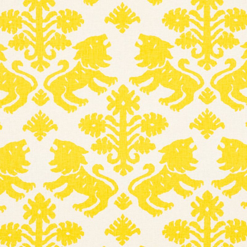 Schumacher Regalia Yellow 177301 Schumacher Classics Collection Indoor Upholstery Fabric